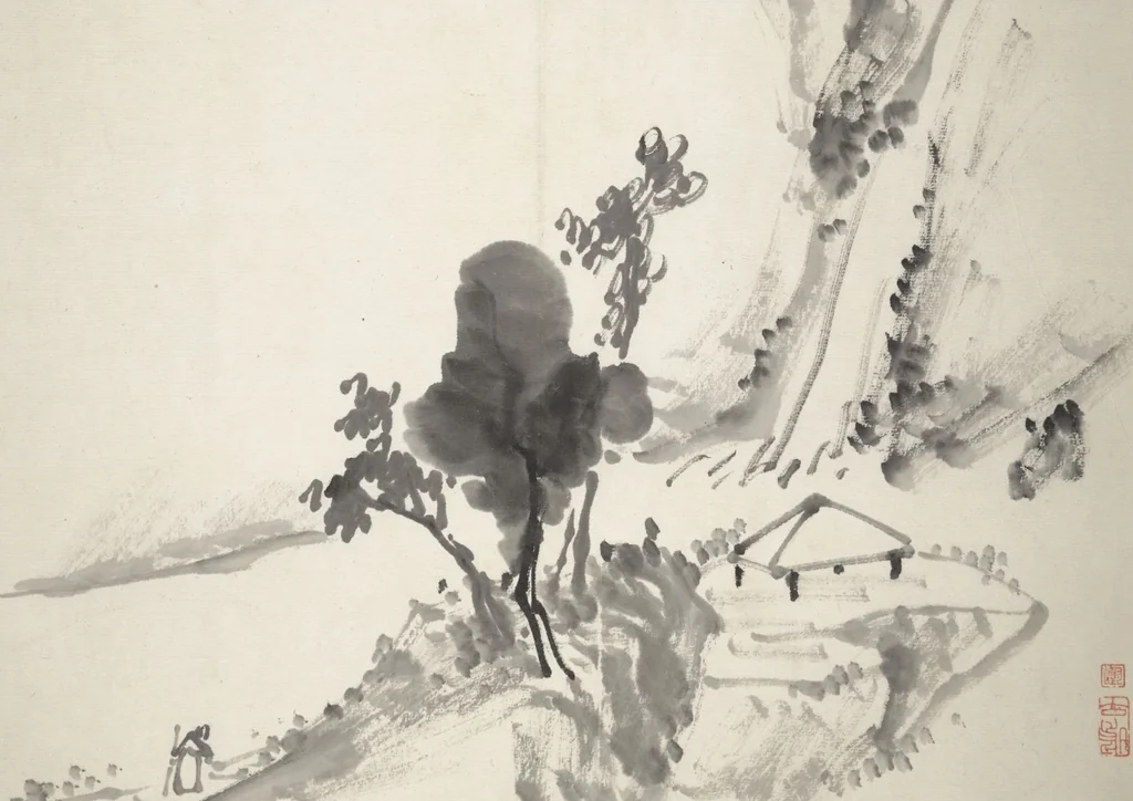 An illustration from Untitled Picture Album of Fifteen Ink Paintings, 1850, leaf 10