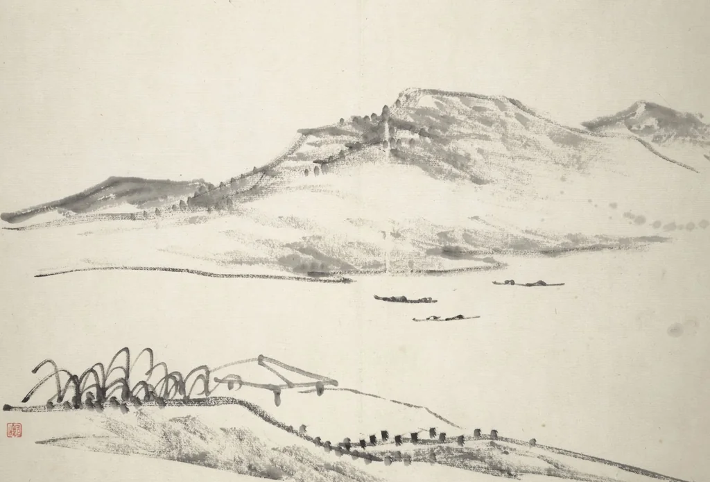An illustration from Untitled Picture Album of Fifteen Ink Paintings, 1850, leaf 14