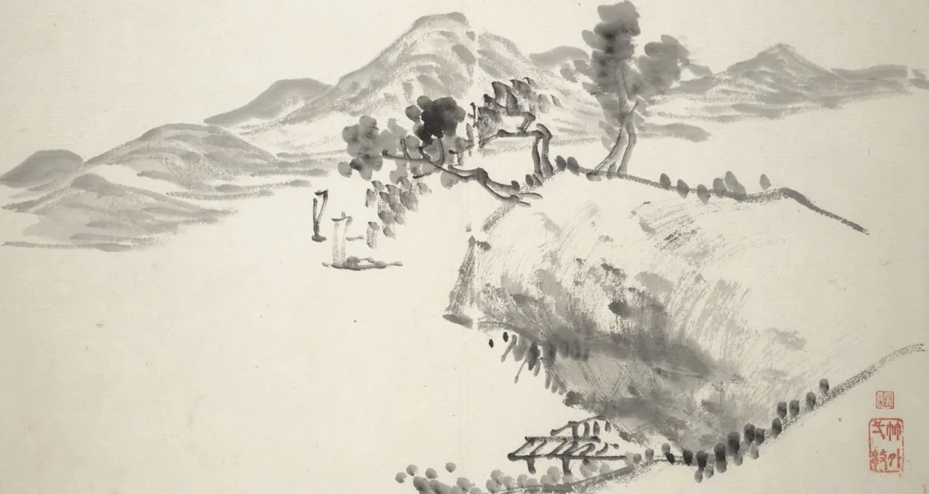 An illustration from Untitled Picture Album of Fifteen Ink Paintings, 1850, leaf 15