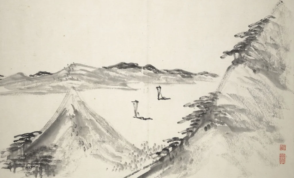 An illustration from Untitled Picture Album of Fifteen Ink Paintings, 1850, leaf 17