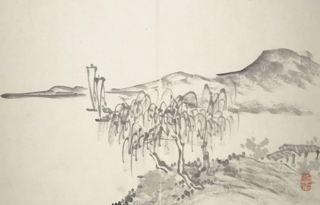 An illustration from Untitled Picture Album of Fifteen Ink Paintings, 1850, leaf 4