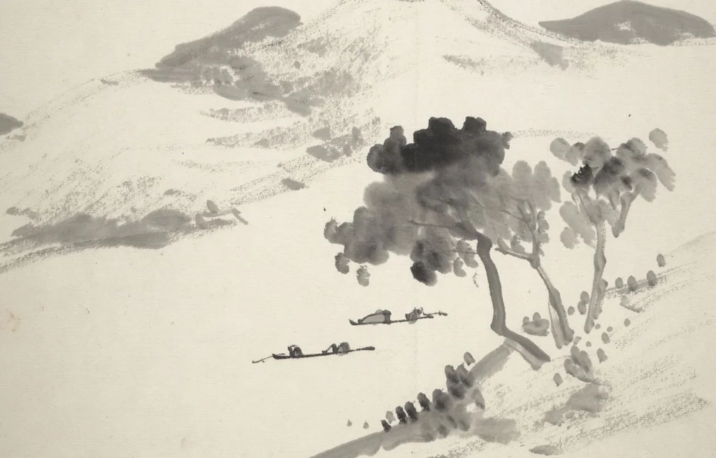 An illustration from Untitled Picture Album of Fifteen Ink Paintings, 1850, leaf 9