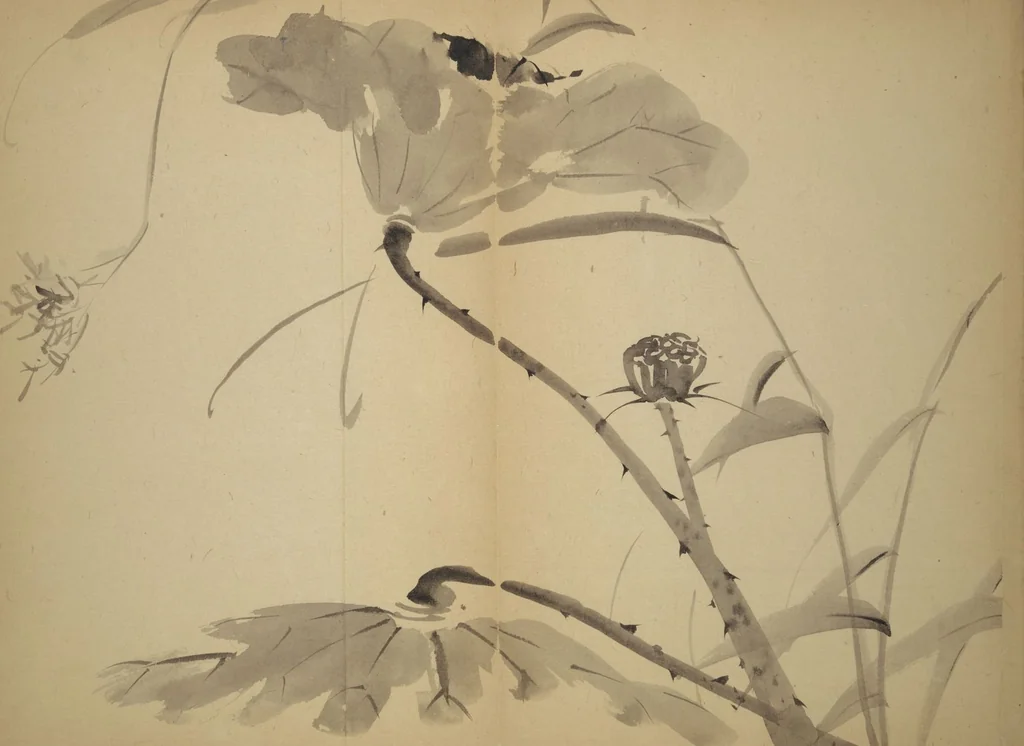 An illustration from Untitled Album of Seventeen Sketches of Birds, Flowers and Landscapes, leaf 8