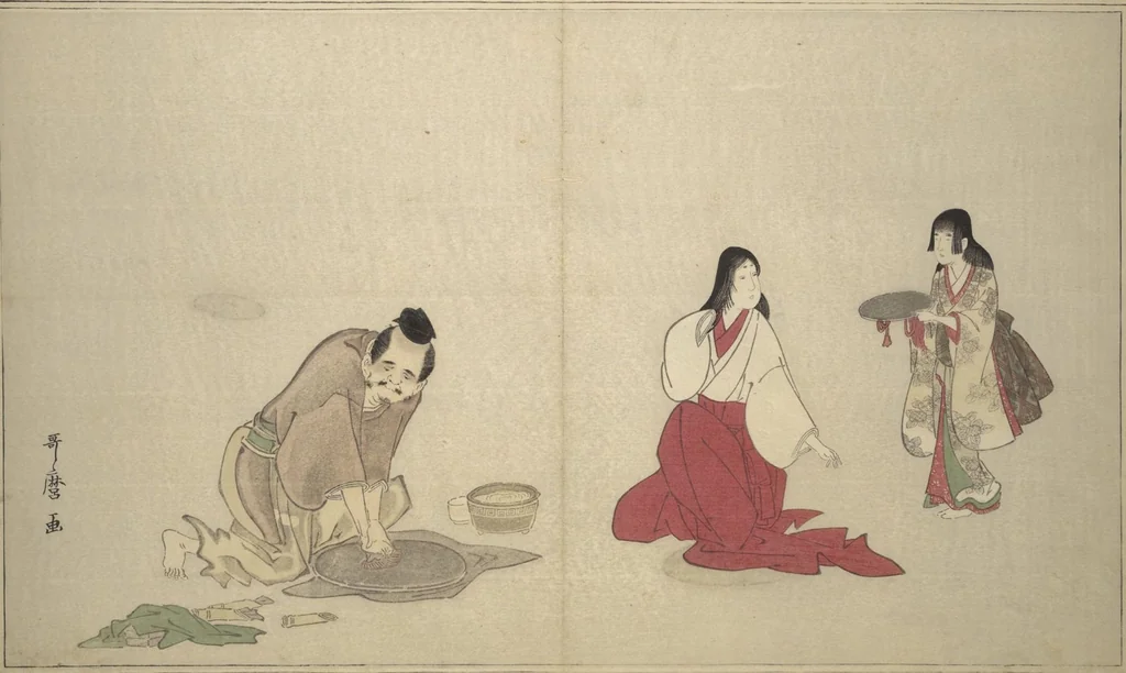 An illustration from The Colors of Spring (Haru no iro), 1794, leaf 10