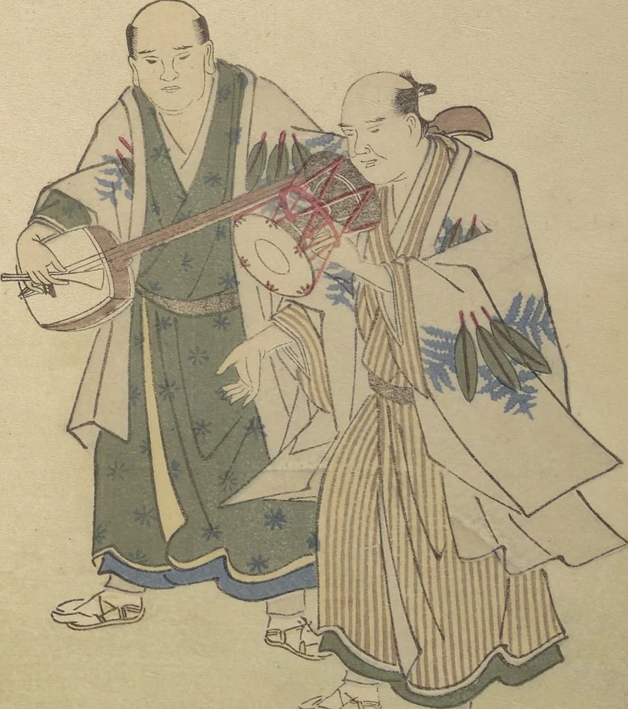 An illustration from The Colors of Spring (Haru no iro), 1794, leaf 6