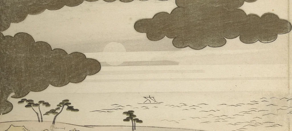 An illustration from Moon-Mad Monk (Kyōgetsubō), 1789, leaf 3