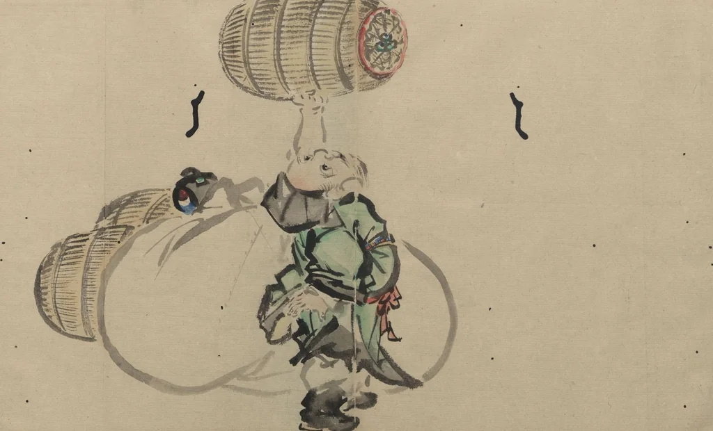 An illustration from Sketch book (Funpon 粉本), leaf 19