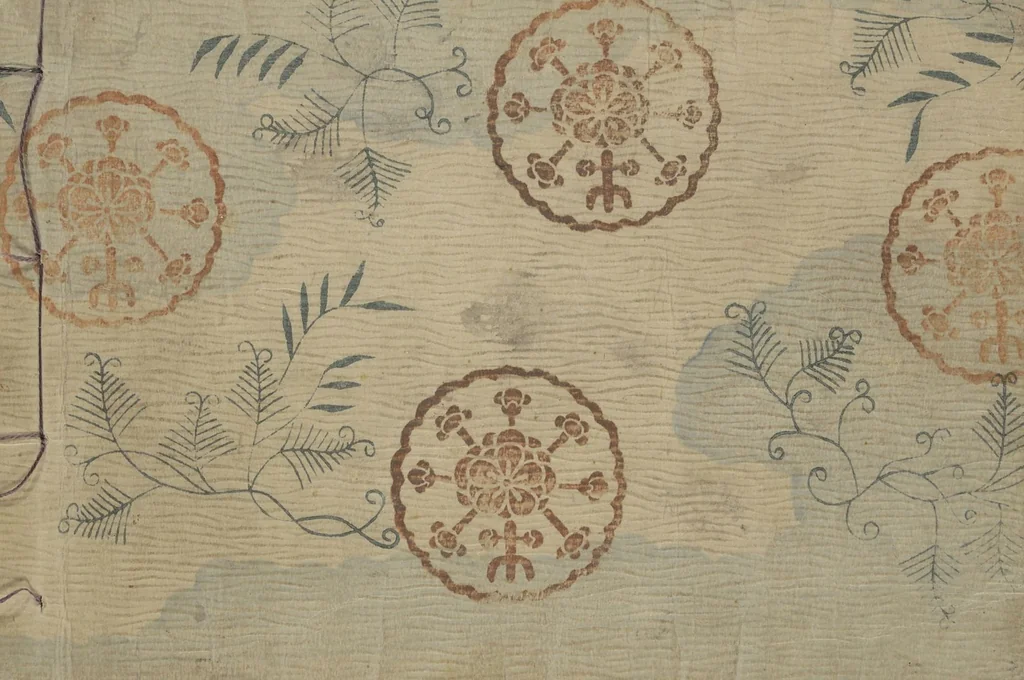 An illustration from Compendium of Designs (Tekagami moyō setsuyō), 1820, leaf 39
