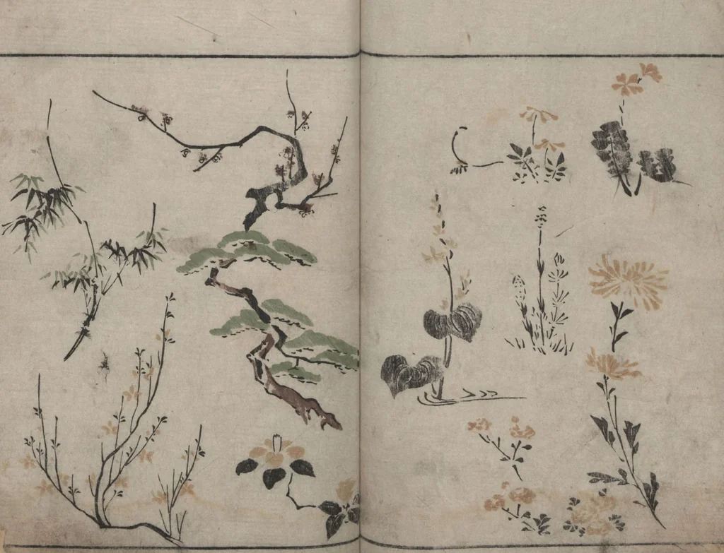 An illustration from Abbreviated Drawing Styles (Ryakuga shiki 略画式 (人物) (Figures), 1795, leaf 26