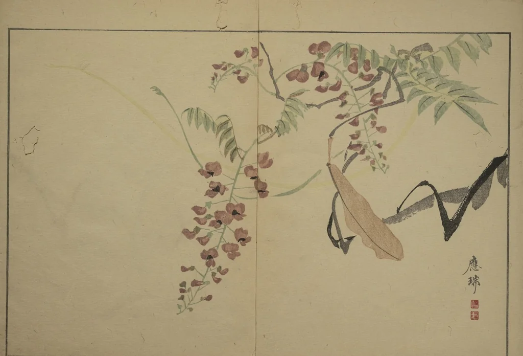An illustration from A Garden of Pictures by Kyoto Artists (Keijō gaen), 1814, leaf 5