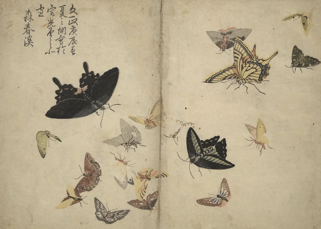 An illustration from Shunkei Picture Album (Shunkei gafu), 1820, leaf 26