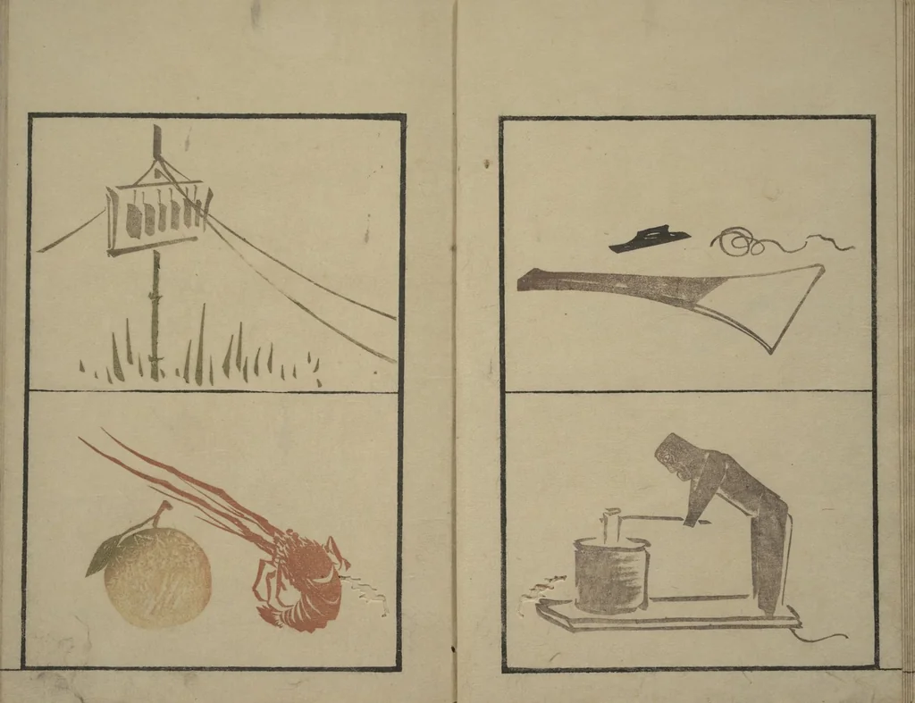 An illustration from Vol. 1 of 5, Various Pictures by Keisai (Keisai soga), 1815, leaf 12