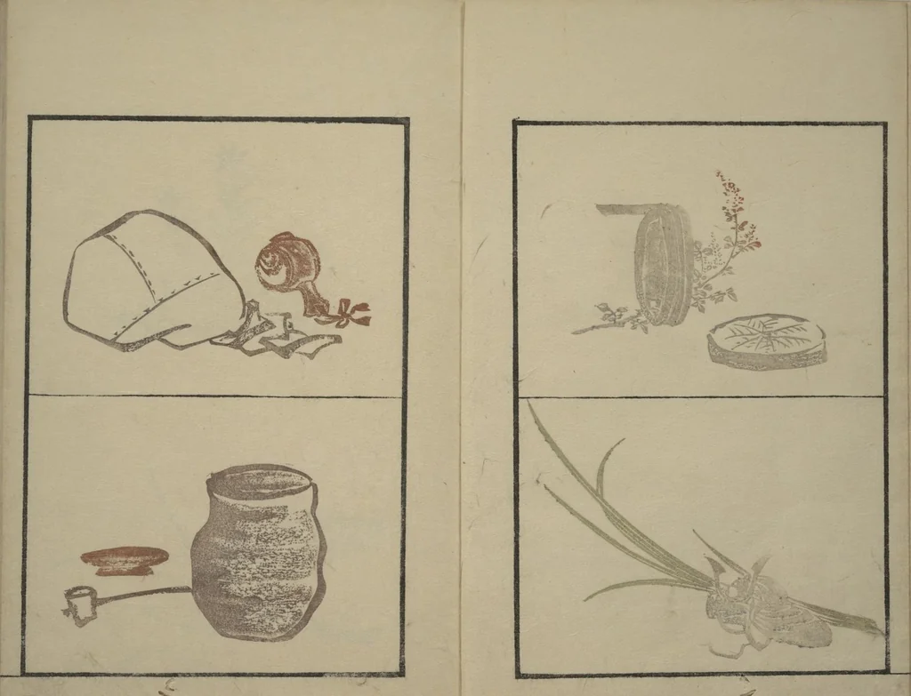 An illustration from Vol. 1 of 5, Various Pictures by Keisai (Keisai soga), 1815, leaf 6