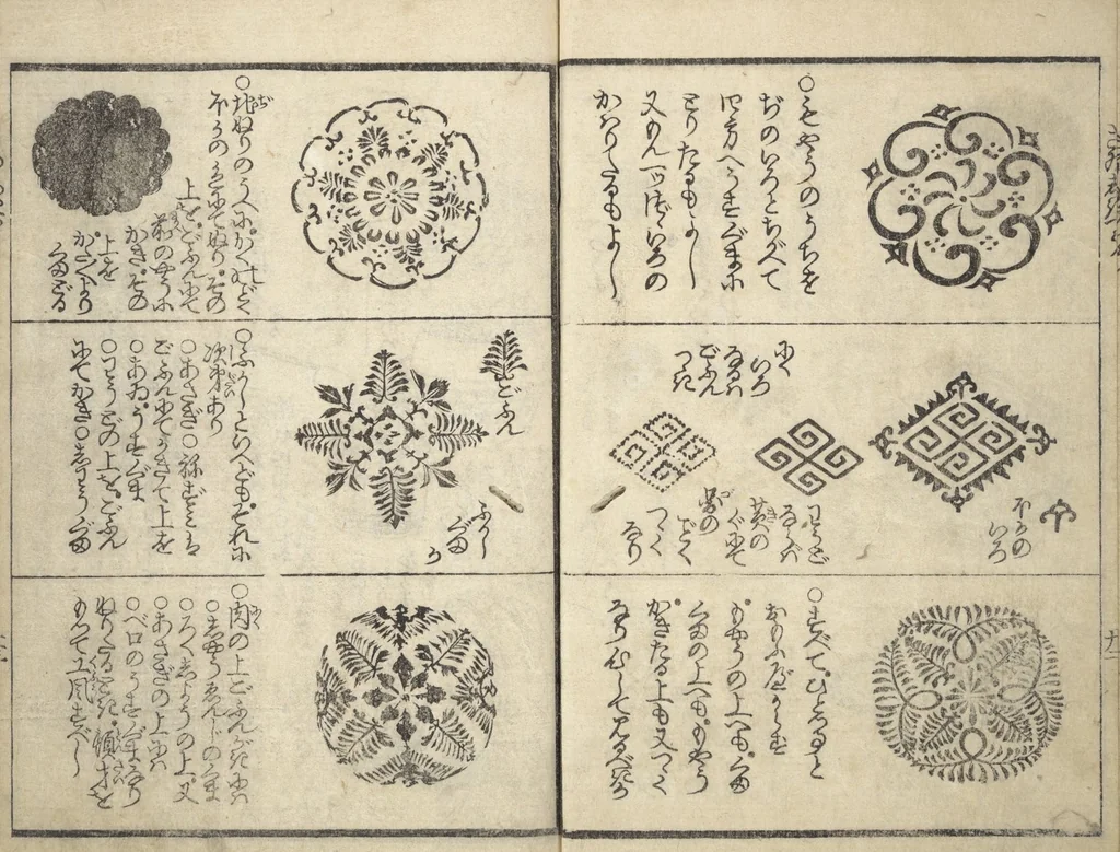 An illustration from Picture Book on the Use of Coloring, first volume (Ehon saishikitsū shohen), 1848, leaf 24