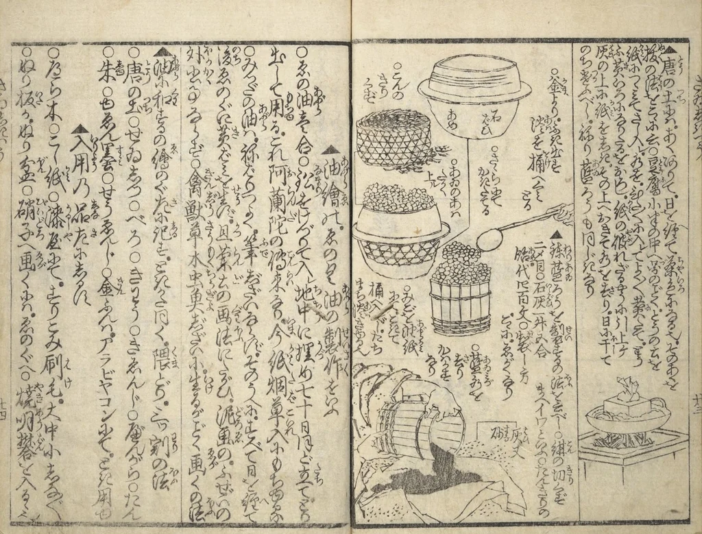 An illustration from Picture Book on the Use of Coloring, first volume (Ehon saishikitsū shohen), 1848, leaf 25