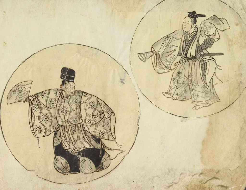 An illustration from Album of Sketches for Lacquer Decoration (Makie 蒔絵), 1850, leaf 10