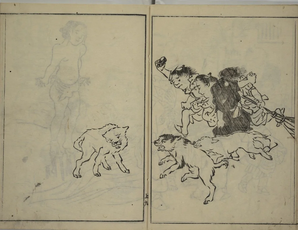 An illustration from The Nantei Picture Album, Supplementary Volume (Nantei gafu) : [volume 1], 1804, leaf 12