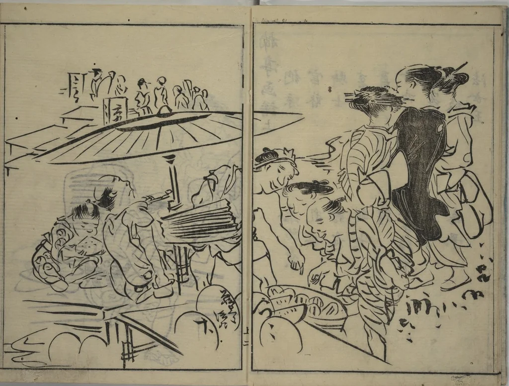 An illustration from The Nantei Picture Album, Supplementary Volume (Nantei gafu) : [volume 1], 1804, leaf 5
