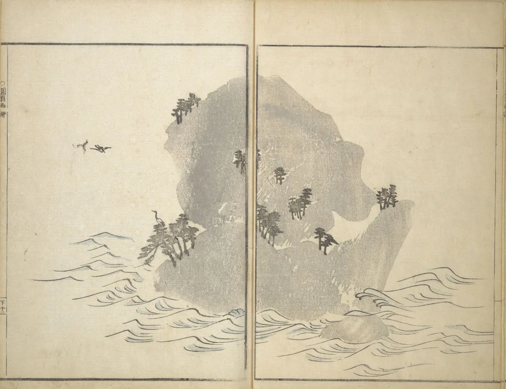 An illustration from Picture Album by Old Man Maruyama (En'ō gafu) : [volume 2], 1837, leaf 13