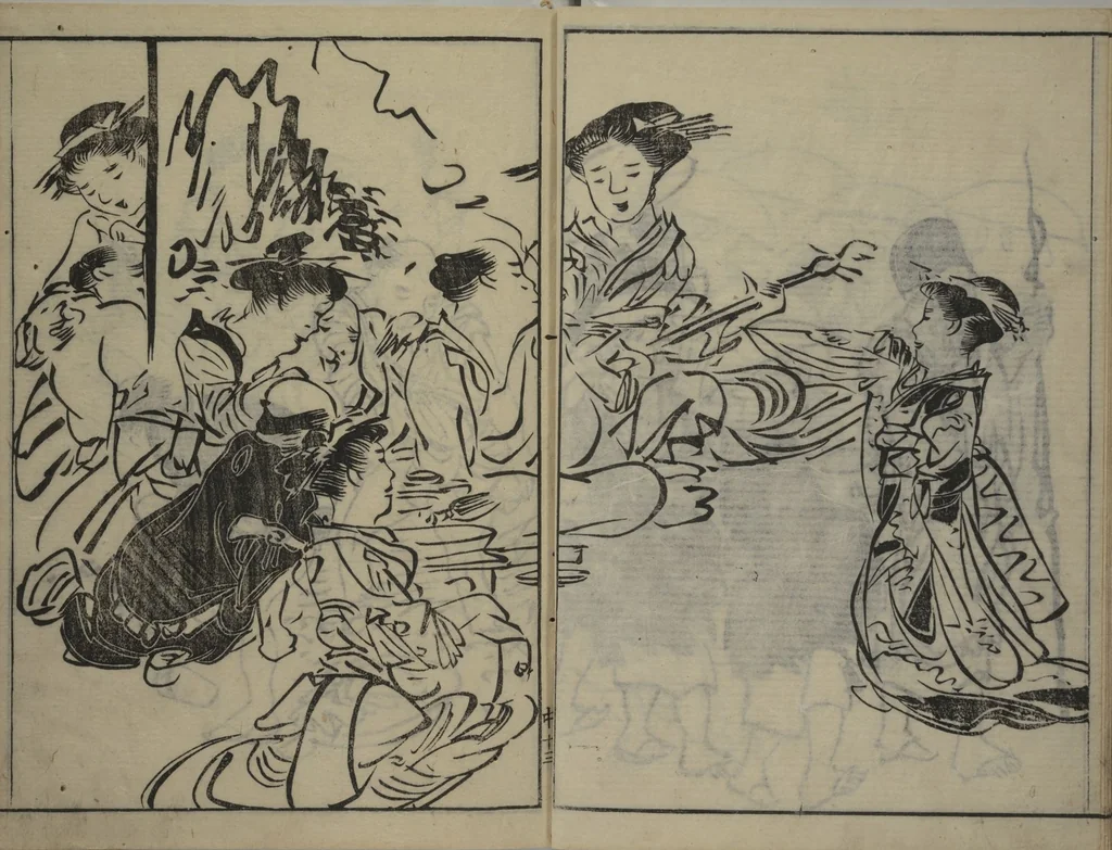 An illustration from The Nantei Picture Album, Supplementary Volume (Nantei gafu) : [volume 2], 1804, leaf 14