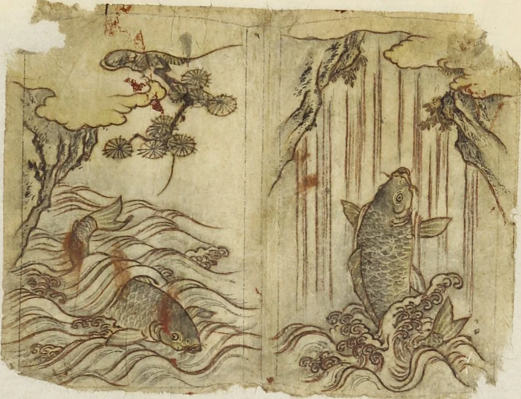 An illustration from Album of Sketches for Lacquer Decoration (Makie 蒔絵), 1840, leaf 16