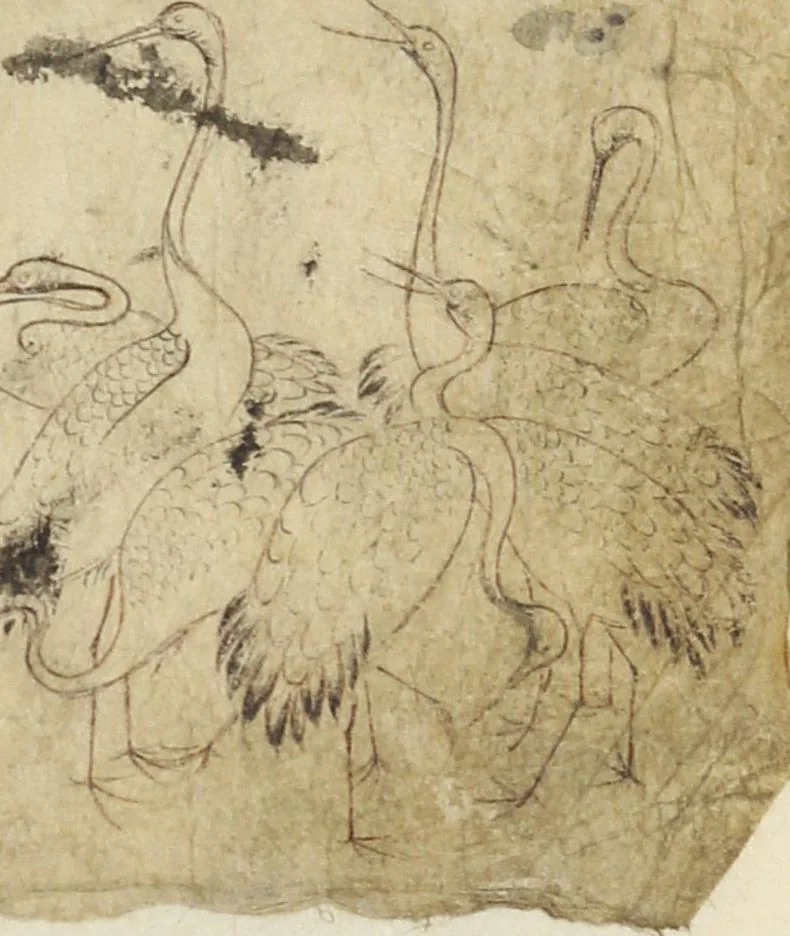 An illustration from Album of Sketches for Lacquer Decoration (Makie 蒔絵), 1840, leaf 24