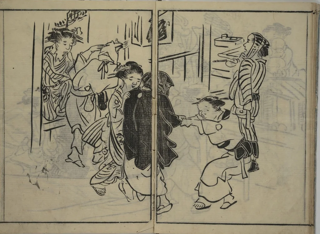 An illustration from The Nantei Picture Album, Supplementary Volume (Nantei gafu) : [volume 3], 1804, leaf 14