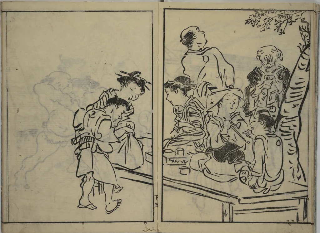 An illustration from The Nantei Picture Album, Supplementary Volume (Nantei gafu) : [volume 3], 1804, leaf 6