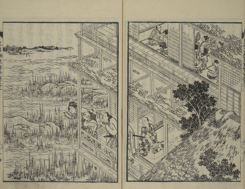 An illustration from Loyal Songs of Itako (Chūkō itakobushi) : [volume 3], 1809, leaf 15