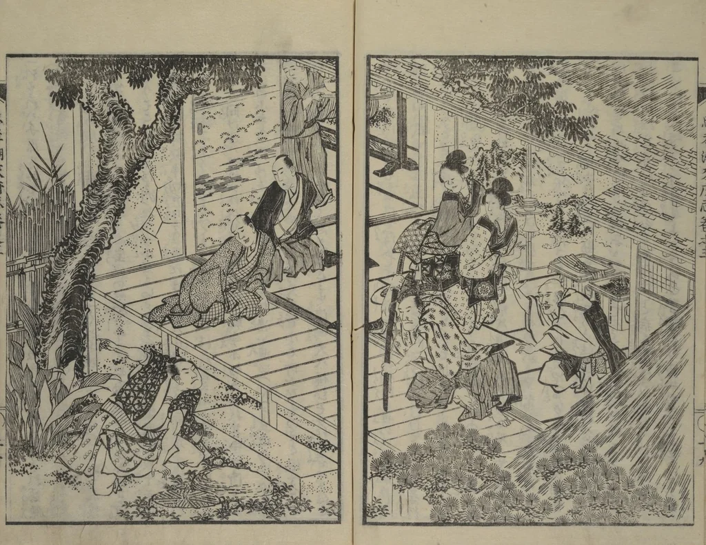 An illustration from Loyal Songs of Itako (Chūkō itakobushi) : [volume 3], 1809, leaf 21