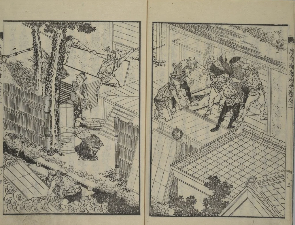 An illustration from Loyal Songs of Itako (Chūkō itakobushi) : [volume 3], 1809, leaf 5