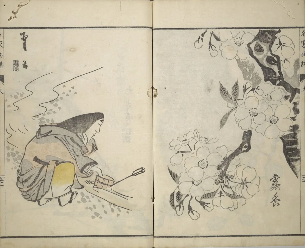 An illustration from Pictures by Famous Artists (Meika gafu) : [volume 1], 1812, leaf 26