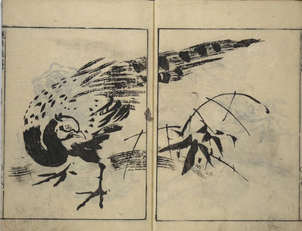 An illustration from The Moving Brush in "Rough" Painting (Unpitsu soga) : [volume 2], 1749, leaf 19