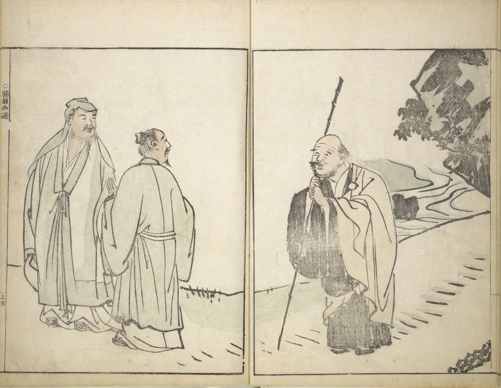 An illustration from Picture Album by Old Man Maruyama (En'ō gafu) : [volume 1], 1837, leaf 8