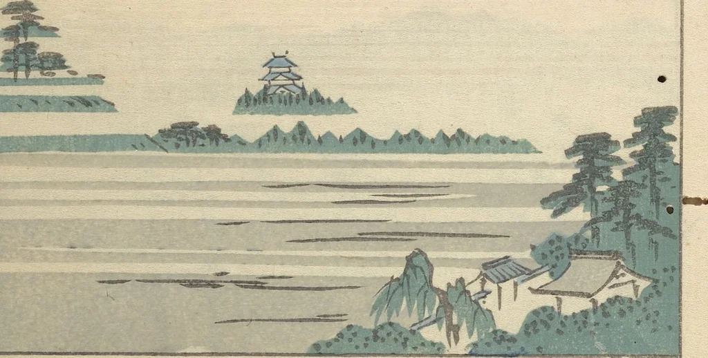 An illustration from Famous Places in Owari (Meiku shōkei nihen ) : [volume 2], 1848, leaf 7