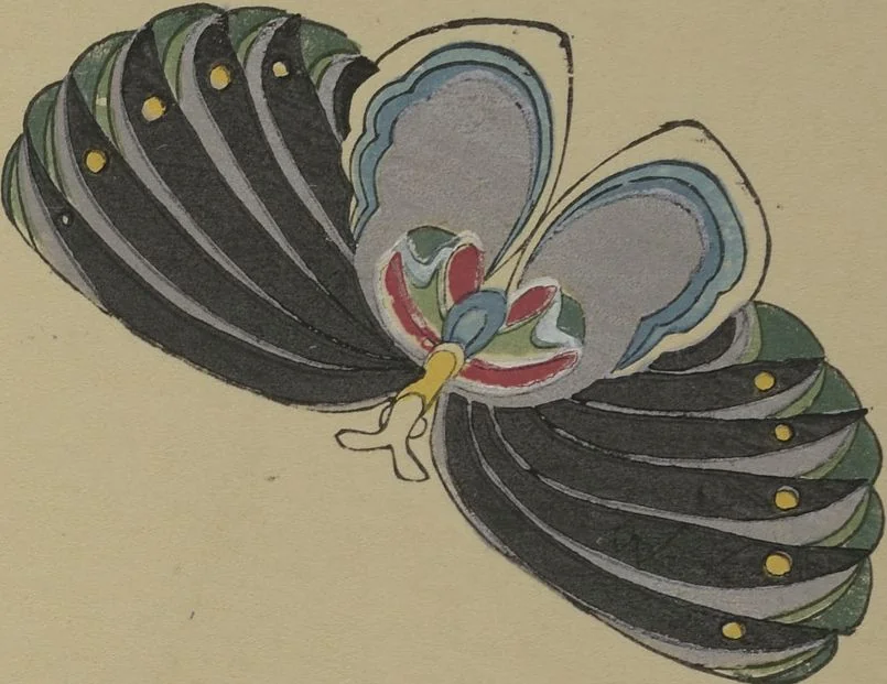 An illustration from A Thousand Butterflies (Chō senshu) : [volume 1], 1903, leaf 10
