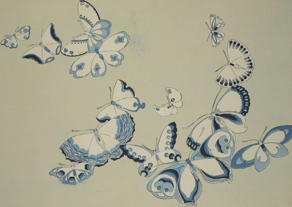 An illustration from A Thousand Butterflies (Chō senshu) : [volume 1], 1903, leaf 19