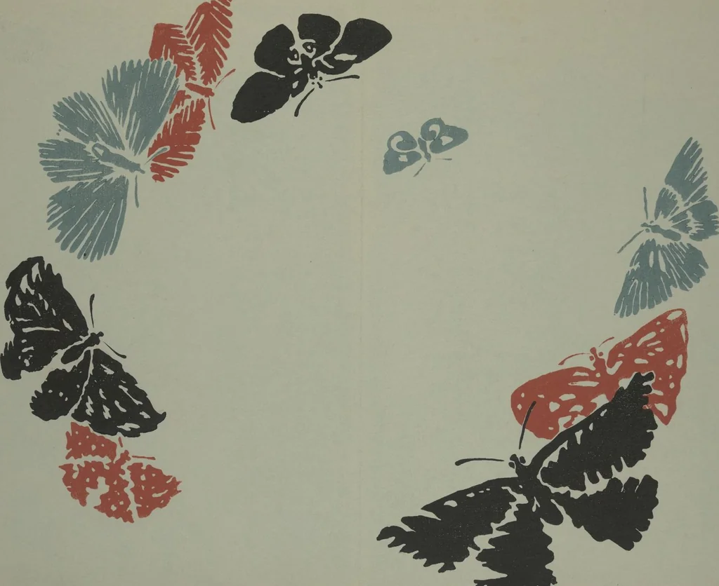 An illustration from A Thousand Butterflies (Chō senshu) : [volume 1], 1903, leaf 20