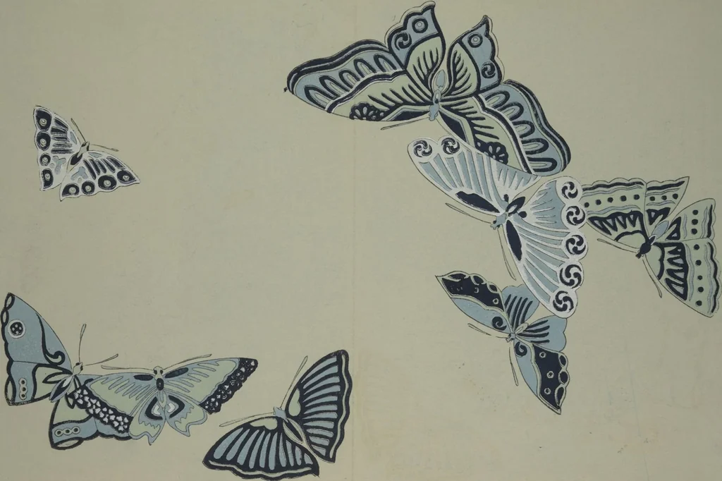 An illustration from A Thousand Butterflies (Chō senshu) : [volume 1], 1903, leaf 21