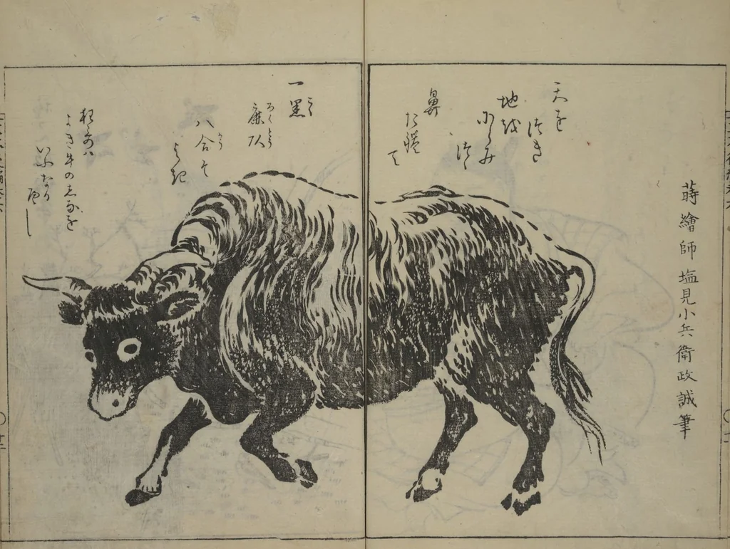 An illustration from A Garden of Celebrated Japanese and Chinese Paintings (Wakan meigaen) : [volume 6], 1750, leaf 13