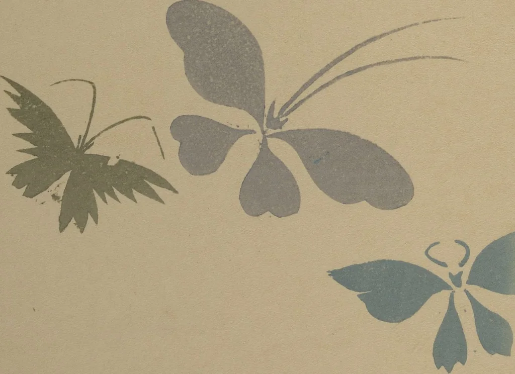 An illustration from A Thousand Butterflies (Chō senshu) : [volume 2], 1903, leaf 24