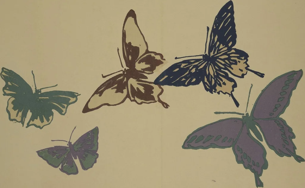 An illustration from A Thousand Butterflies (Chō senshu) : [volume 2], 1903, leaf 4