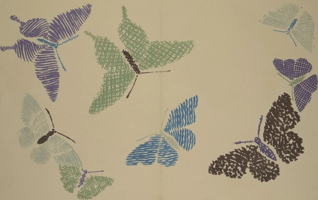 An illustration from A Thousand Butterflies (Chō senshu) : [volume 2], 1903, leaf 5