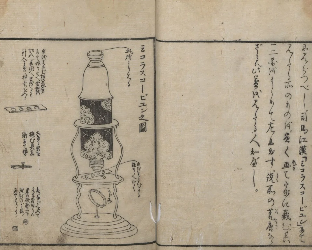 An illustration from Encyclopedia of Western Art (Kōmō zatsuwa 紅毛雑話) : [volume 3], 1787, leaf 18