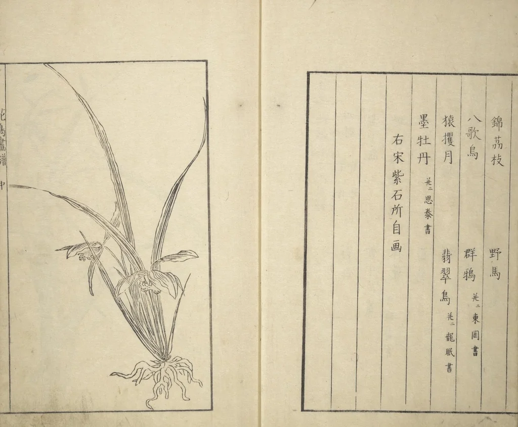An illustration from Sō Shiseki Picture Album (Sō Shiseki gafu) : [volume 2], 1765, leaf 3