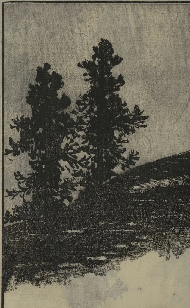 An illustration from Soken Landscape Picture Album (Soken sansui gafu) : [volume 1], 1818, leaf 26