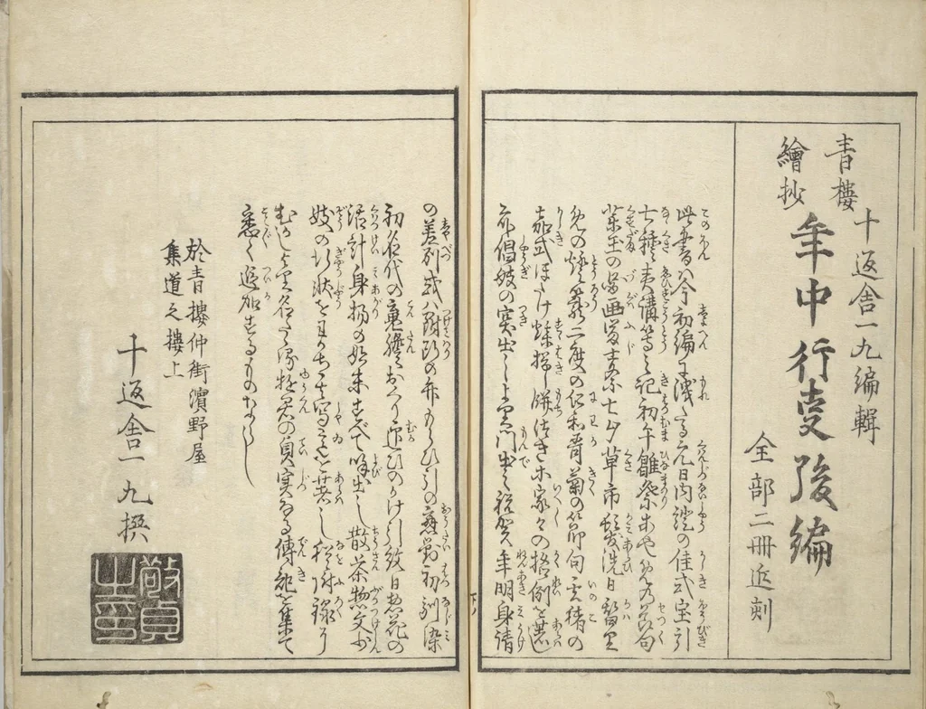An illustration from Yoshiwara Picture Book of New Year’s Festivities (Seirō ehon nenjū gyōji) : [volume 2], 1804, leaf 23