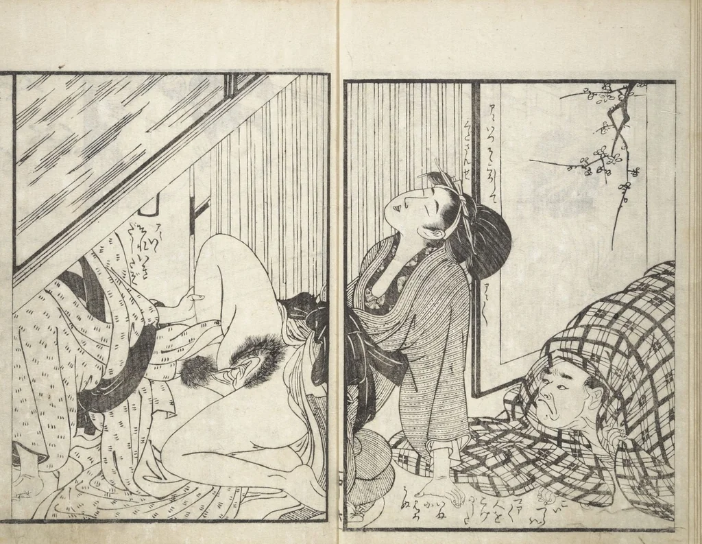 An illustration from Picture Book of the Hitachi Obi (Enpon futahashira) : [volume 2], 1803, leaf 9