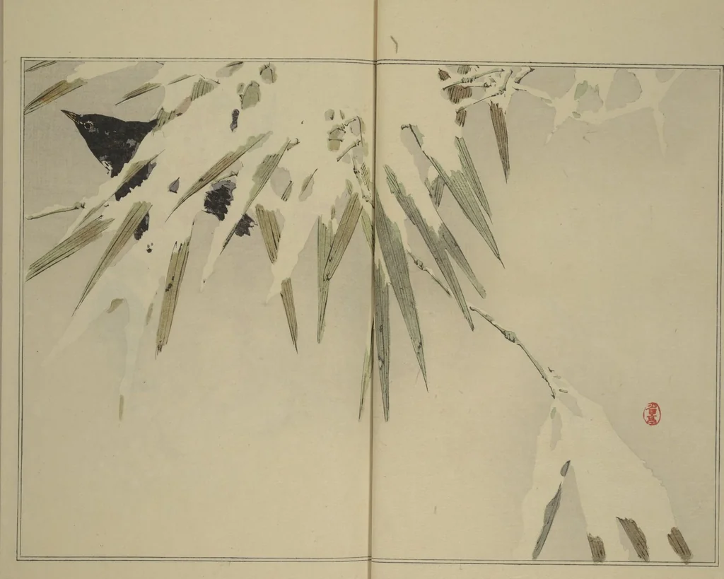 An illustration from Picture Album of Birds and Flowers (Seitei Kachō gafu) : [volume 3], 1891, leaf 5