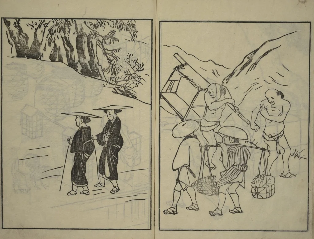 An illustration from People of Yamato (Japan) Picture Album (Yamato jinbutsu gafu) : [volume 1], 1800, leaf 22